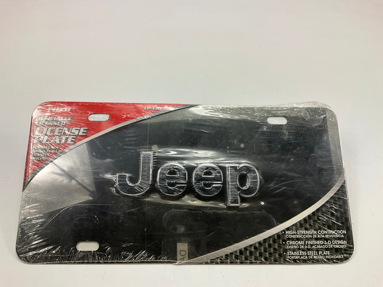 Pilot LP-130 Chrome License Plate Frame For Jeep