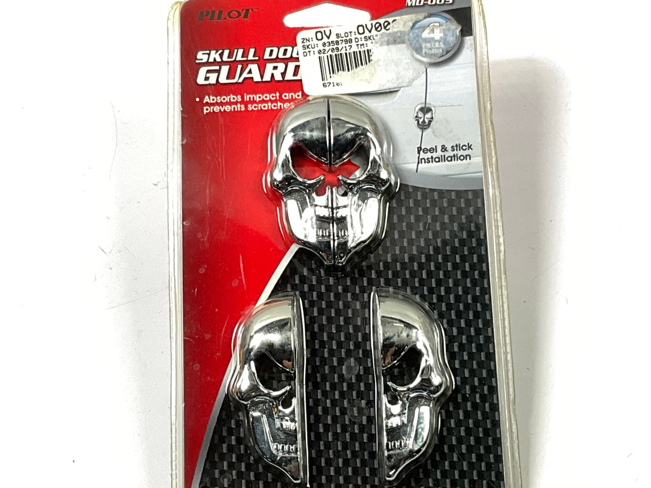 Pilot MD-009 Peel & Stick Skull Door Guard