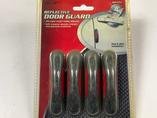 Pilot MD-012 Universal Black Reflective Door Guards - 4 PACK
