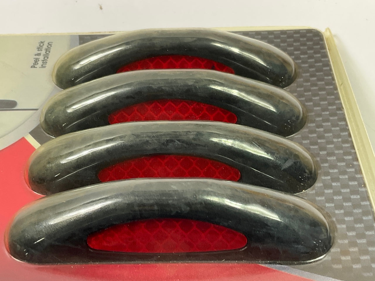 Pilot MD-012 Universal Black Reflective Door Guards - 4 PACK