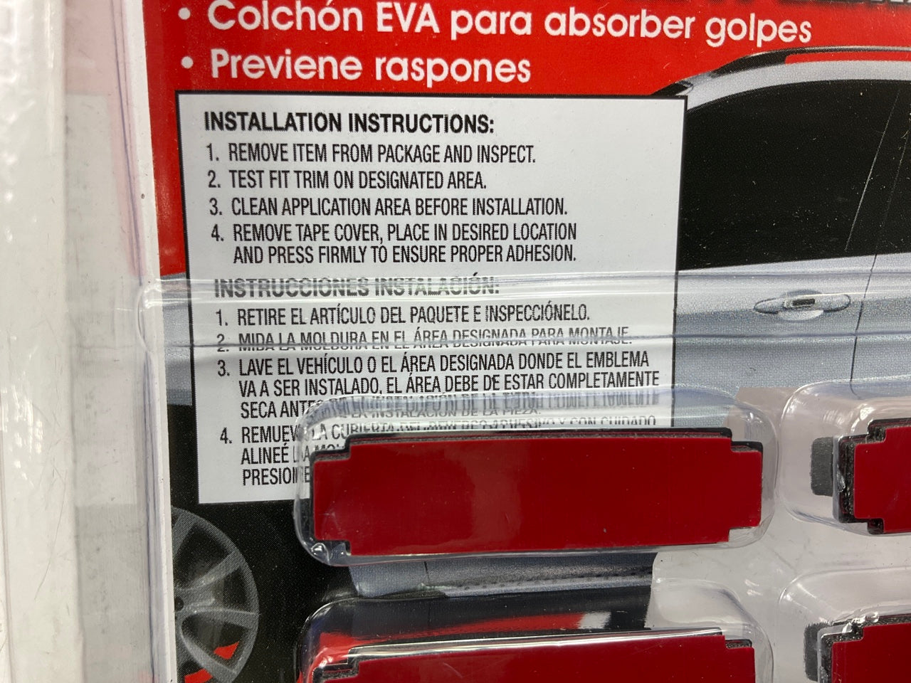 Pilot MD-021E Door Guards, Prevents Scratches, Soft Cushion, Black/Chrome, 8PC