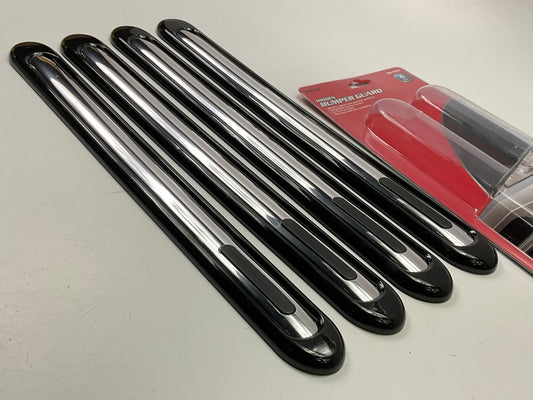 Pilot MD-026E Universal Black / Chrome Hidden Bumper Guards Set, 4PC
