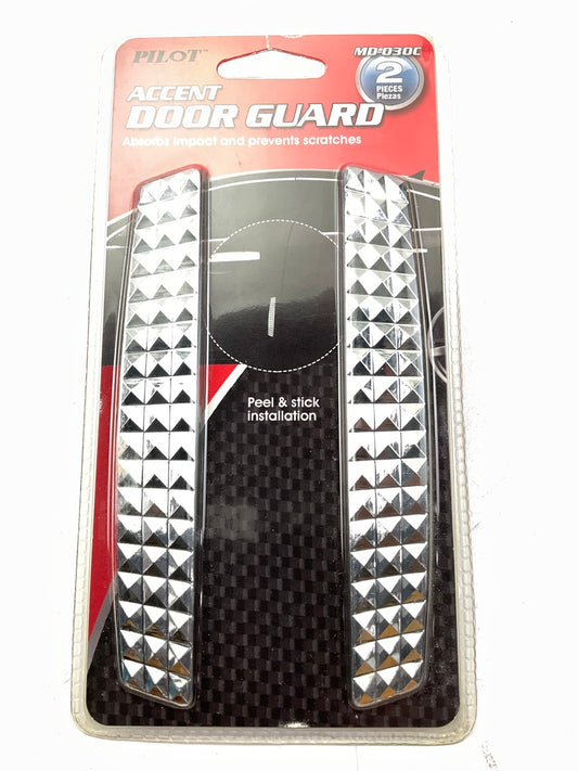 Pilot MD-030C Accent Door Guard, Chrome, 2PC, 7.6'' X 4'' X 0.5''