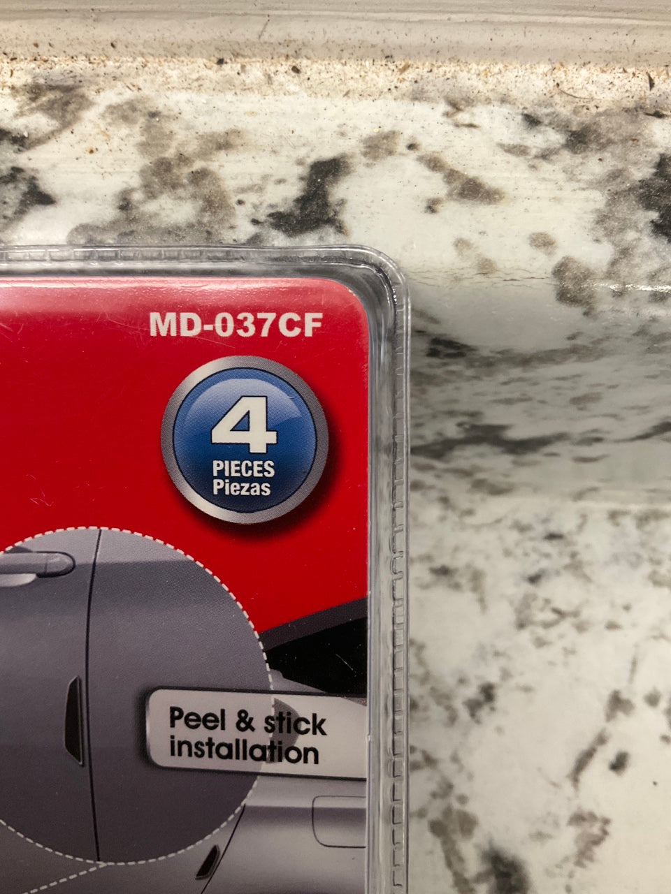 Pilot MD-037CF Universal 4-piece Carbon Fiber Style Door Guard Accent Stickers
