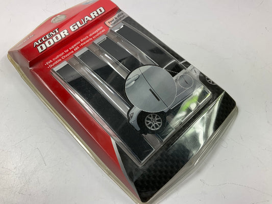 Pilot MD033E Peel & Stick Protective BLACK CHROME Mini Cushion Door Guards