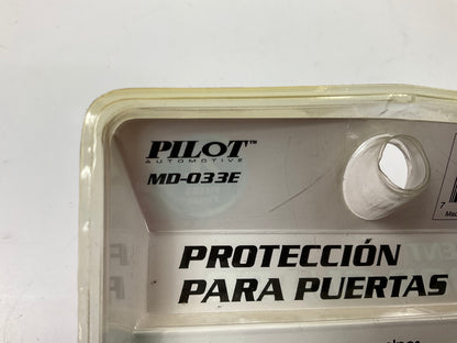 Pilot MD033E Peel & Stick Protective BLACK CHROME Mini Cushion Door Guards