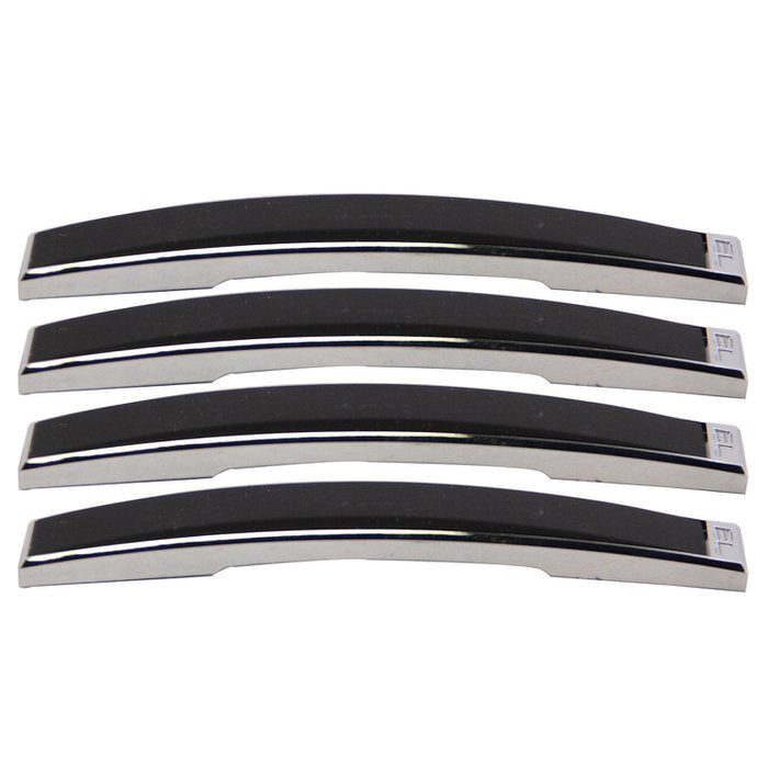 Pilot MD033E Peel & Stick Protective BLACK CHROME Mini Cushion Door Guards