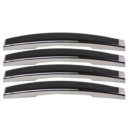Pilot MD033E Peel & Stick Protective BLACK CHROME Mini Cushion Door Guards