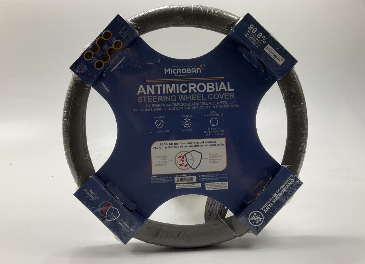 Pilot MIC-001G Steering Wheel Cover 14.5''-15'' Diameter, Antimicrobial