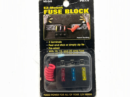 Pilot MS-048 Quick Connect Fuse Block, 10/15/20 AMP, 12V