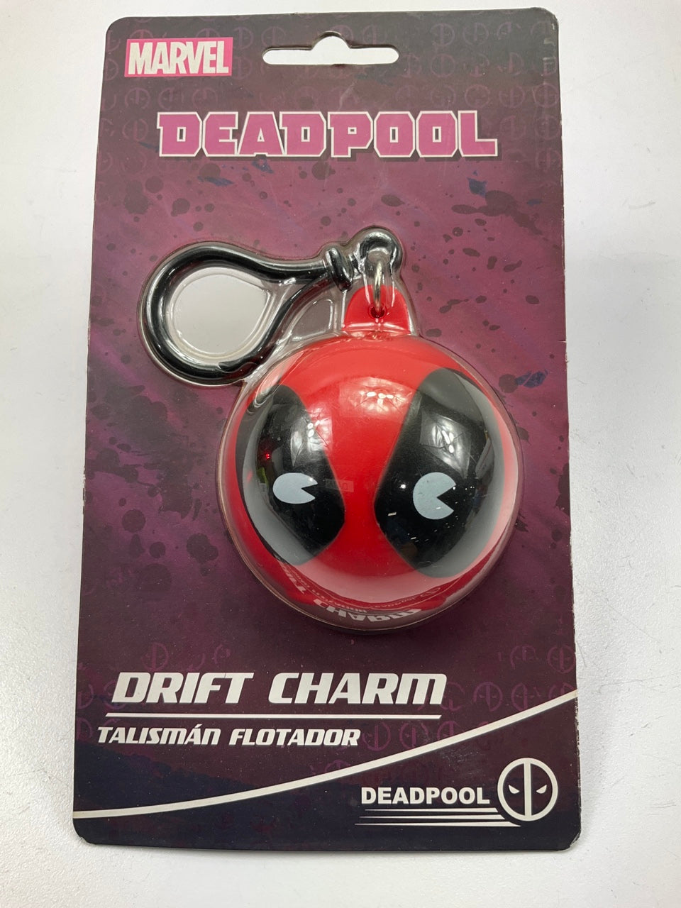 Pilot MVL-0205 Marvel Deadpool Drift Charm, Clips To Tow Hook, Bumper Or Mirror