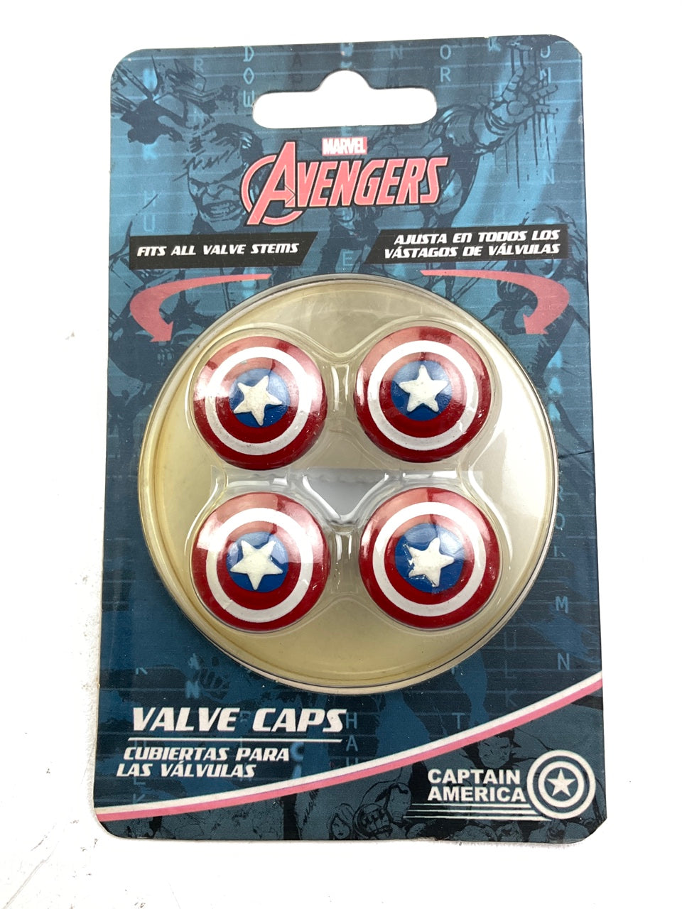 Pilot MVL-0302 Captain America Wheel Valve Stem Caps