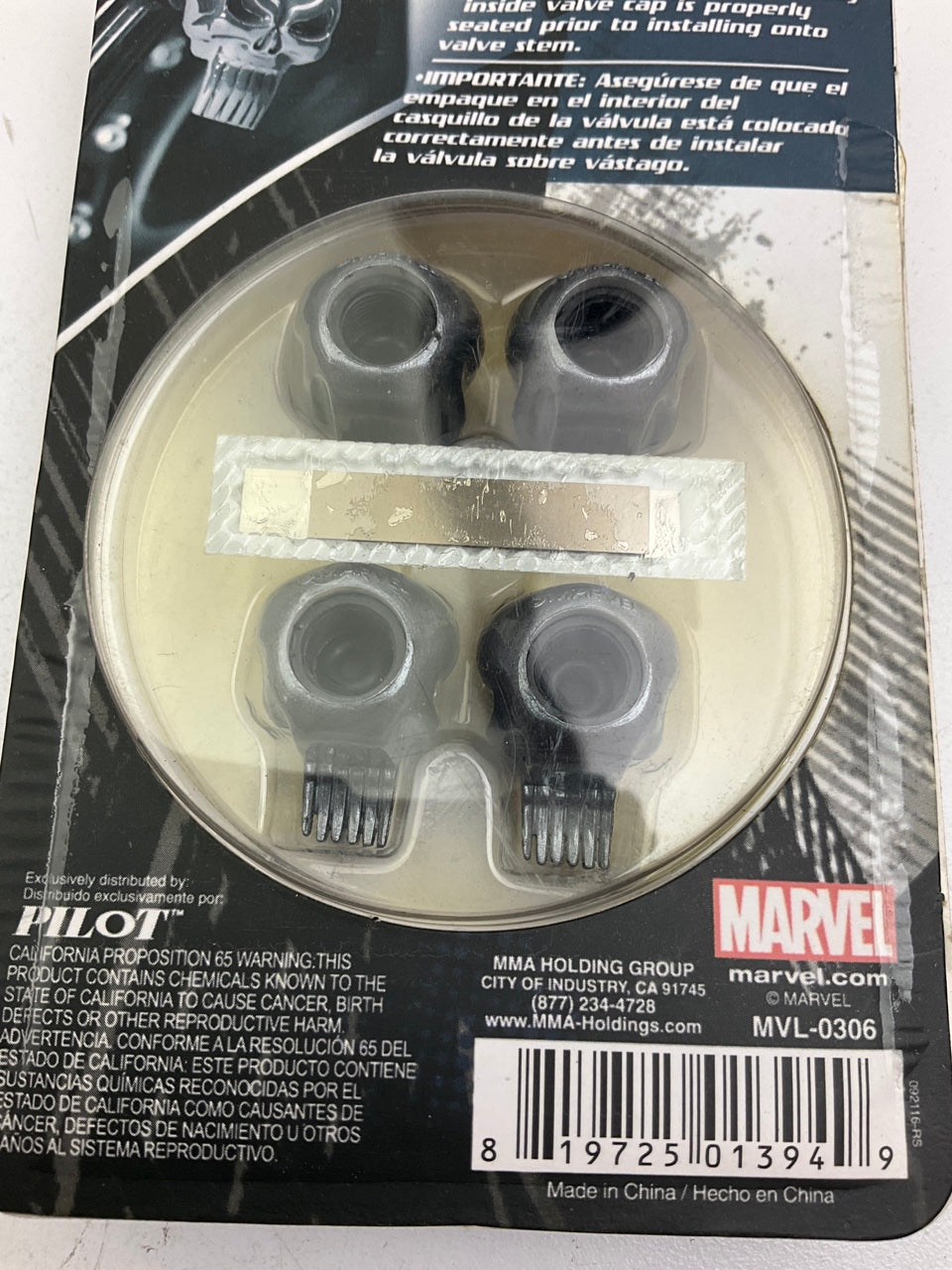 Pilot MVL-0306 Punisher Wheel Valve Stem Caps