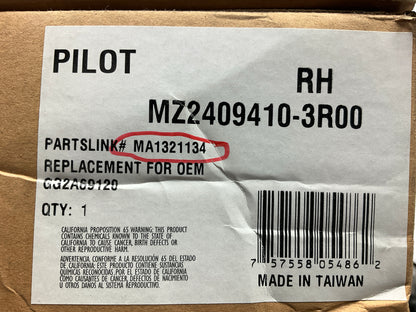 Pilot MZ2409410-3R00 Right Mirror For 2000-2002 Mazda 626