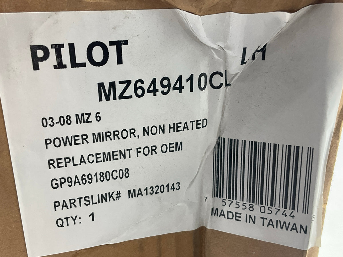 Pilot MZ649410CL Left Power Mirror For 2003-2008 Mazda 6