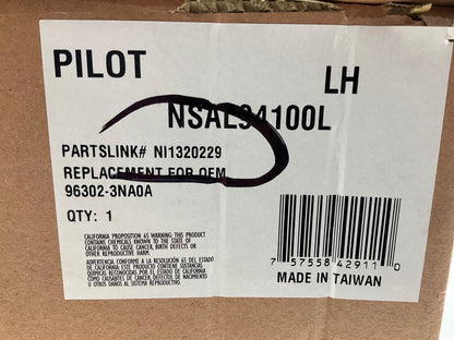 Pilot NSAL94100L Front Left Door Mirror For 2011-2013 Nissan LEAF