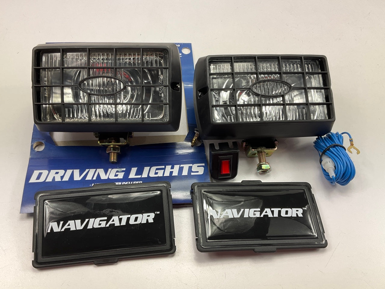 Pilot NV-120 - Navigator 6''x4'' 2x55W Rectangular Flood Beam Driving Lights Kit
