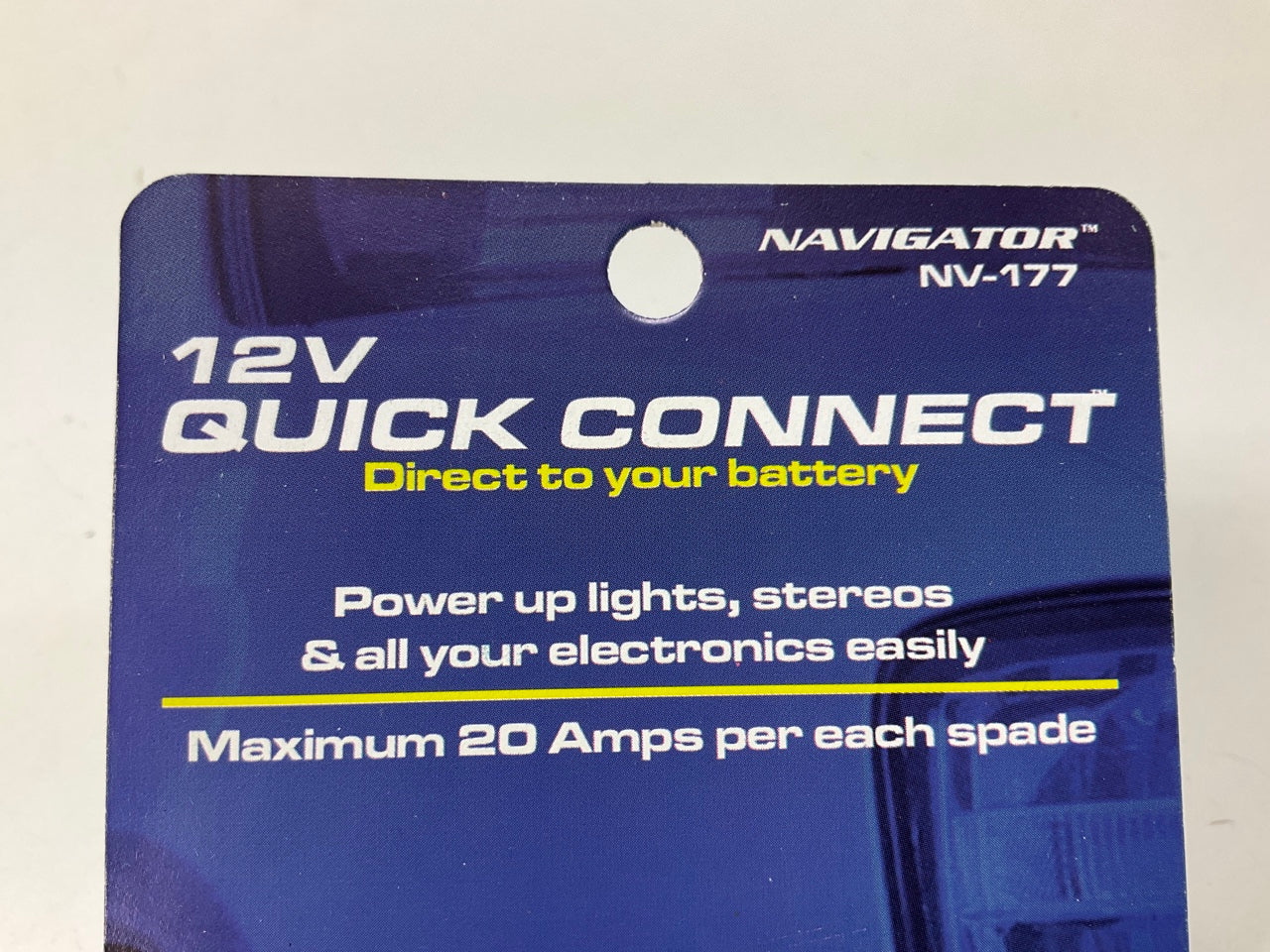 Pilot NV-177 - 3-Spade Connectors Battery Mount 12V