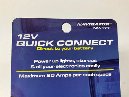 Pilot NV-177 - 3-Spade Connectors Battery Mount 12V