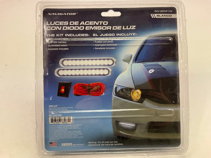 Pilot NV-2031W Ultra Slim Curved Single Row 6'' LED Daytime Running Lamp Lights