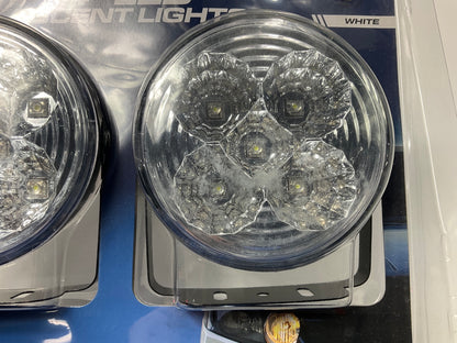 Pilot NV-2038W Navigator 4'' Round Flood Beam LED Lamp Lights