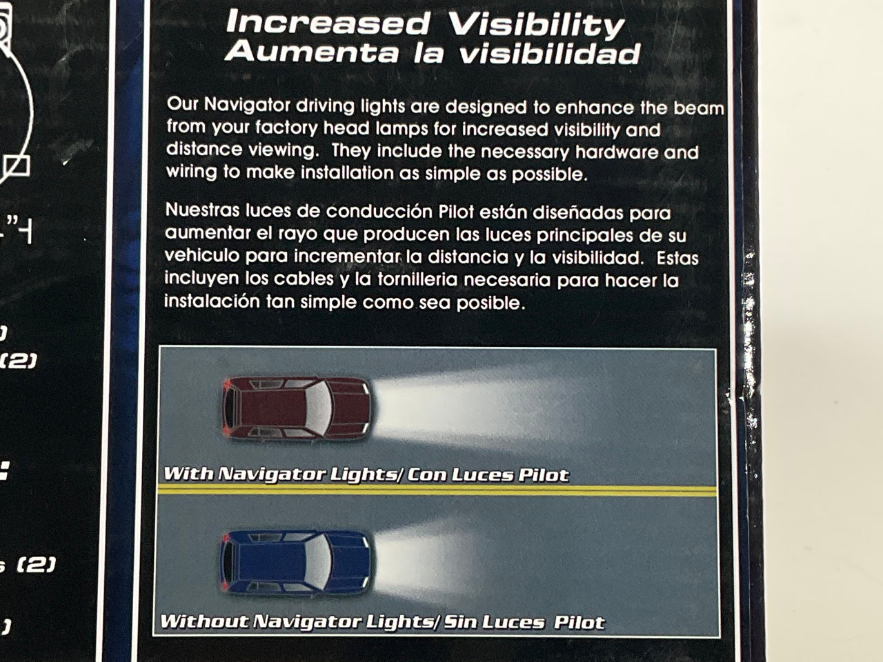 Pilot NV-2088W Universal 2-5/8'' Round Blue Simulated HID Driving Fog Lights