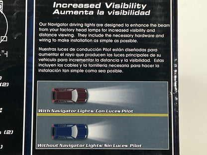 Pilot NV-2088W Universal 2-5/8'' Round Blue Simulated HID Driving Fog Lights