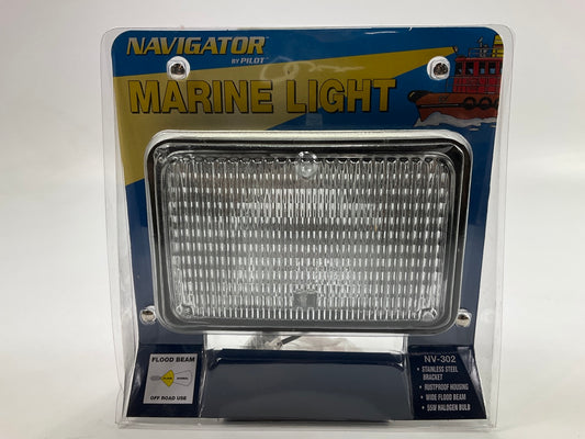 Pilot Navigator NV-302 Marine Utility Light, 55W Halogen, Wide Flood Pattern