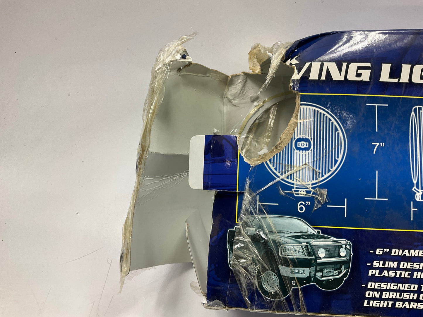 OPEN / DAMAGED BOX - Pilot NV331 Utility Driving Light Lamp Kit, White Beam, 55W