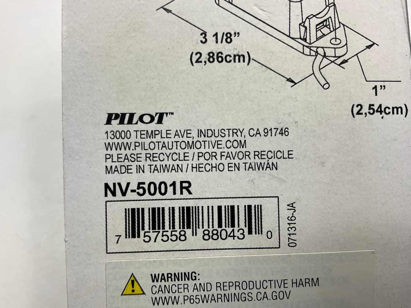 (10) Pilot NV5001R Mini Side Marker Trailer 3''x1'' Clearance Light Lamps, 18 Ga