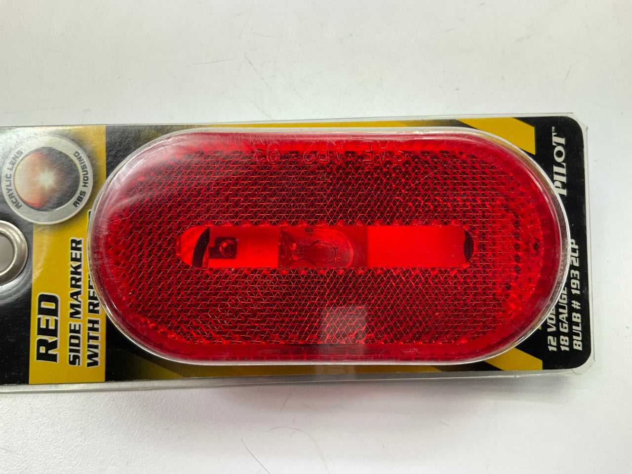 Pilot NV-5003R 4'' Red Oval Surface Mount Clearance Side Marker Light