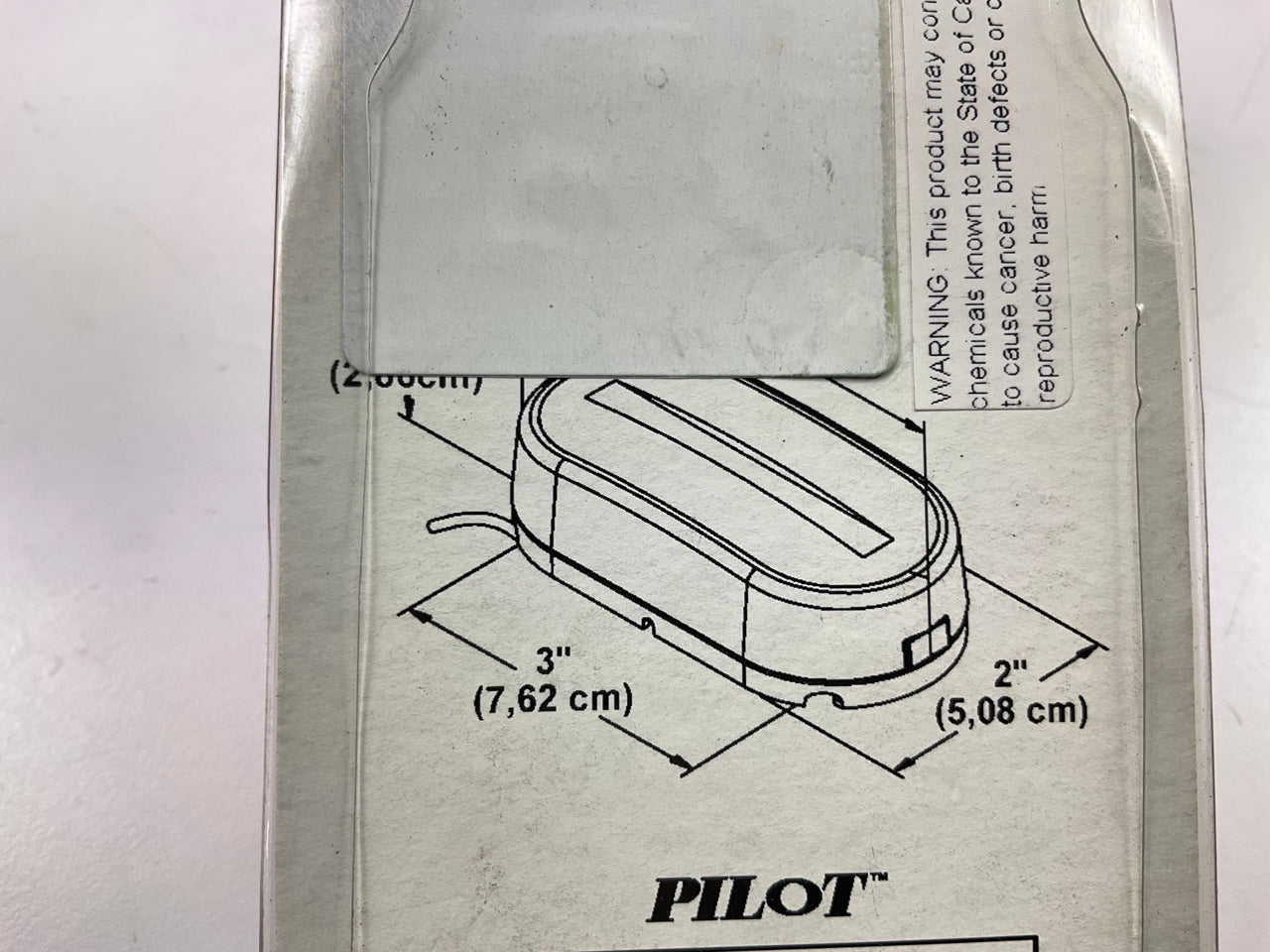 Pilot NV-5003R 4'' Red Oval Surface Mount Clearance Side Marker Light