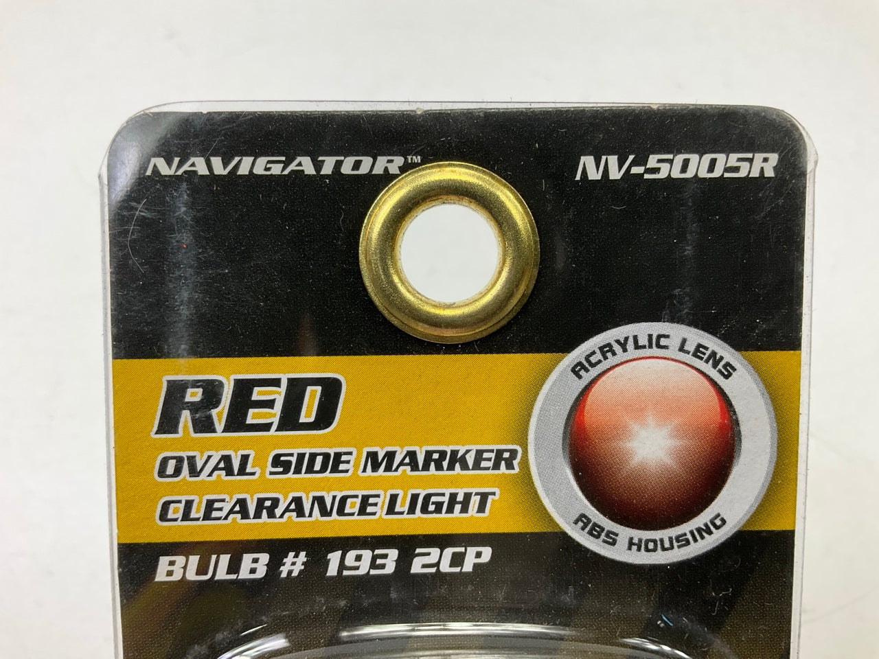 (2) Pilot NV-5005R 4'' Red Oval Surface Mount Clearance Side Marker Light