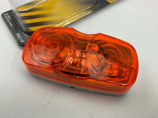 Pilot NV-5006A 4'' Amber Oval Surface Mount Clearance Side Marker Light