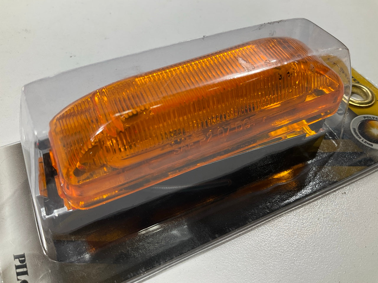 Pilot NV-5055A Amber Rectangular Sealed LED Clearance Marker Light Lamp, 4''