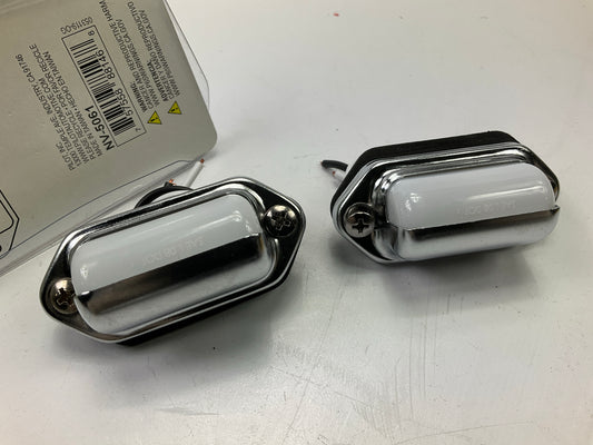 (2) Pilot NV5061 12V Mini Utility License Plate Light Lamp 2-3/4''x1-3/8''x1''