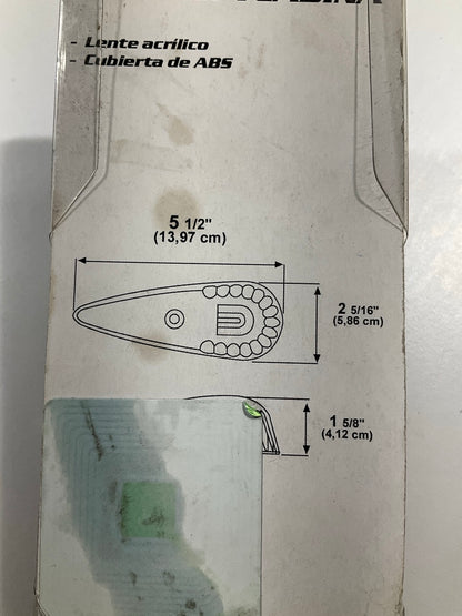 Pilot NV5064S Cab Marker Clearance Light, Amber, 5-1/2'' X 2-5/16'' X 1-5/8'', 12V