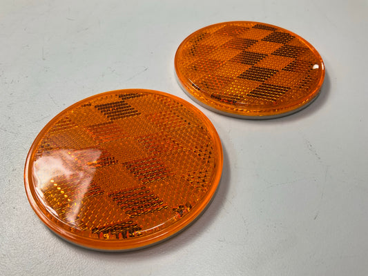 (10) Pilot Automotive NV5067A 3'' Stick-on Round Trailer Reflector Lights - Amber