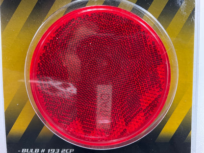 (2) Pilot NV-5067R Red 3'' Round Stick-on Reflector