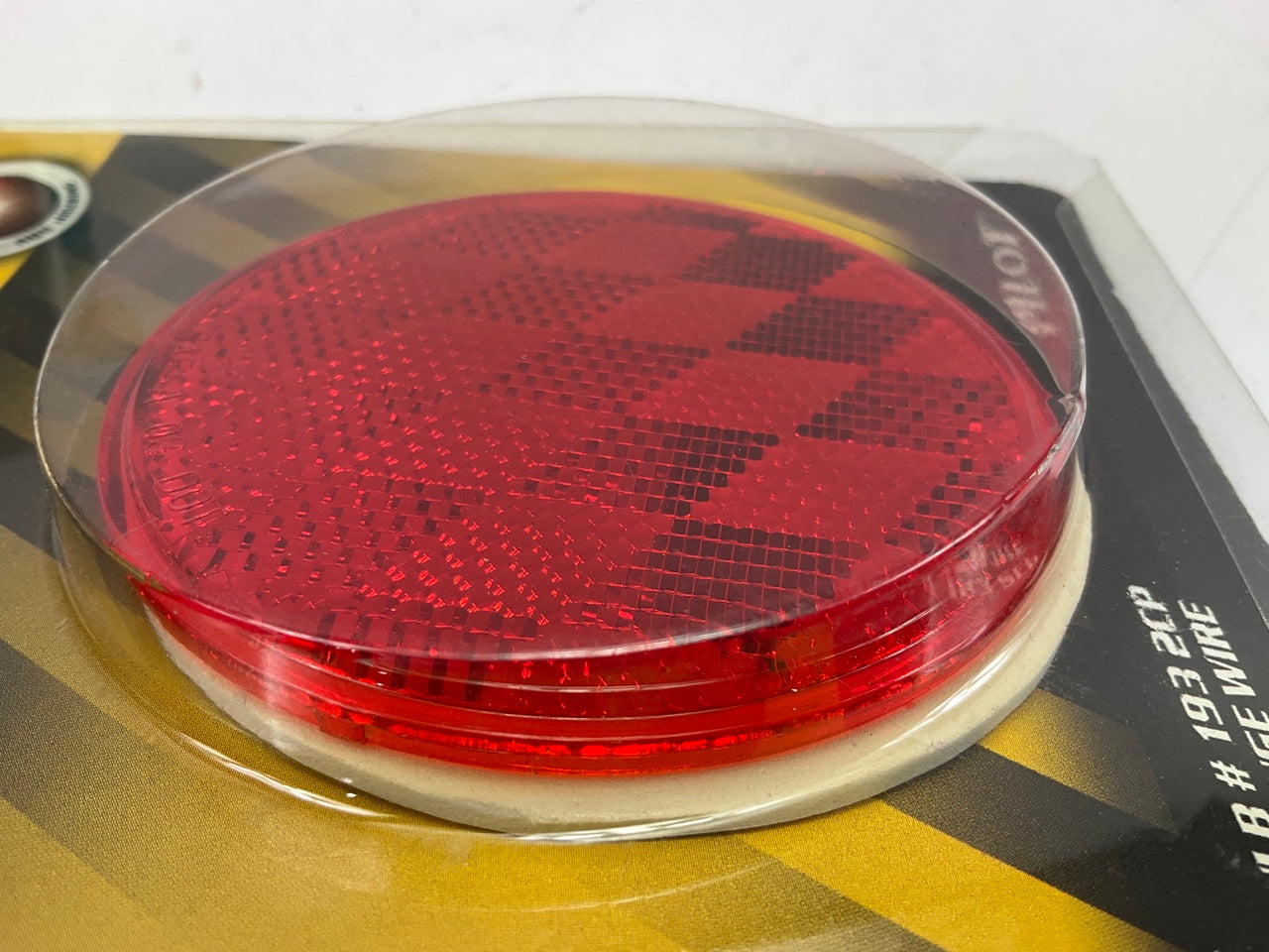 Pilot NV-5067R Red 3'' Round Stick-on Reflector
