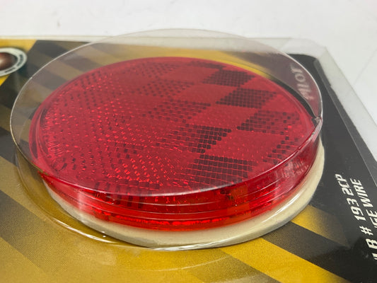 Pilot NV-5067R Red 3'' Round Stick-on Reflector