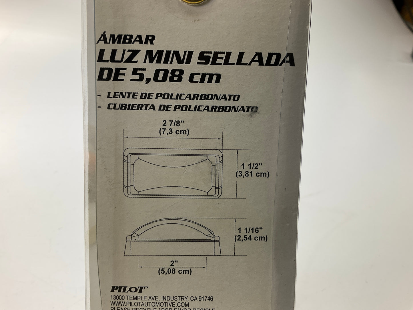(10) Pilot NV-5096A Mini 4''x1'' Rectangular Amber LED Side Marker Light Lamp