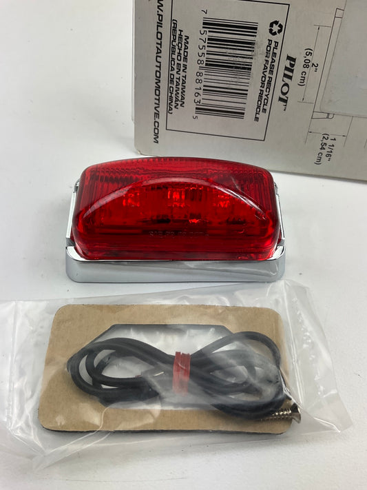 Pilot NV-5096R Mini 4''x1'' Rectangular Red LED Side Marker Light