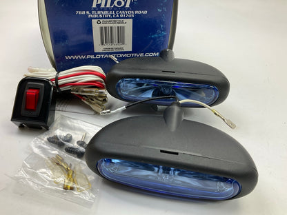 Pilot NV-509W 2 Pcs White Halogen Lamp Driving Lights, 4-3/4'' X 1-3/8'' X 2-1/2''