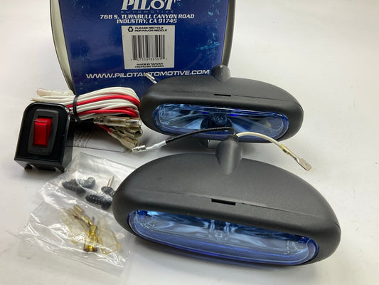 Pilot NV-509W 2 Pcs White Halogen Lamp Driving Lights, 4-3/4'' X 1-3/8'' X 2-1/2''