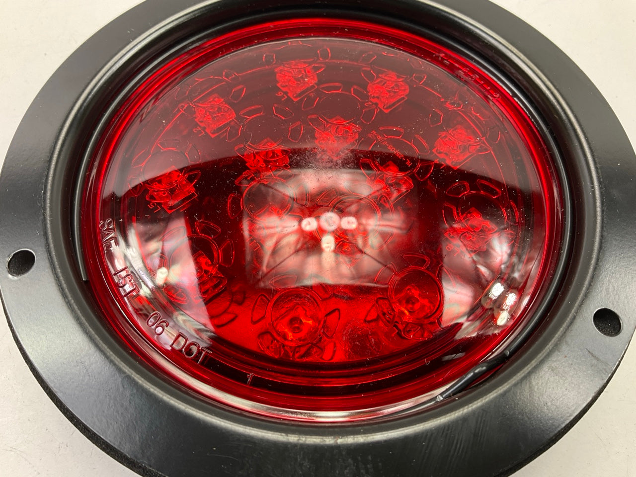 (2) Pilot NV5106R LED 5-3/8'' Flush Mount Stop / Turn / Tail Light Lamps - RED