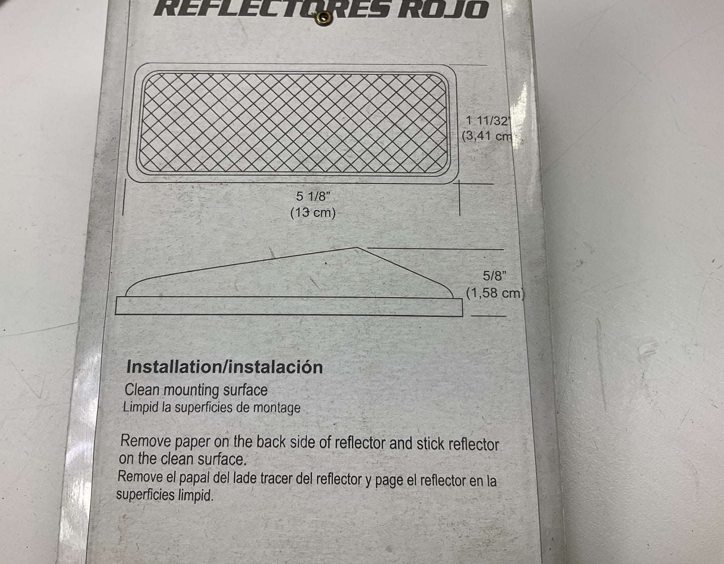 10 Pilot NV5159R Self Adhesive Utility Trailer Reflector Strips, 5-1/8''x1-11/32''