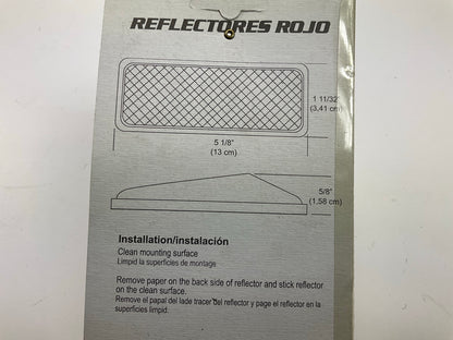 Pilot NV-5159R Self Adhesive Utility Trailer Reflector Strips, 5-1/8'' X 1-11/32''