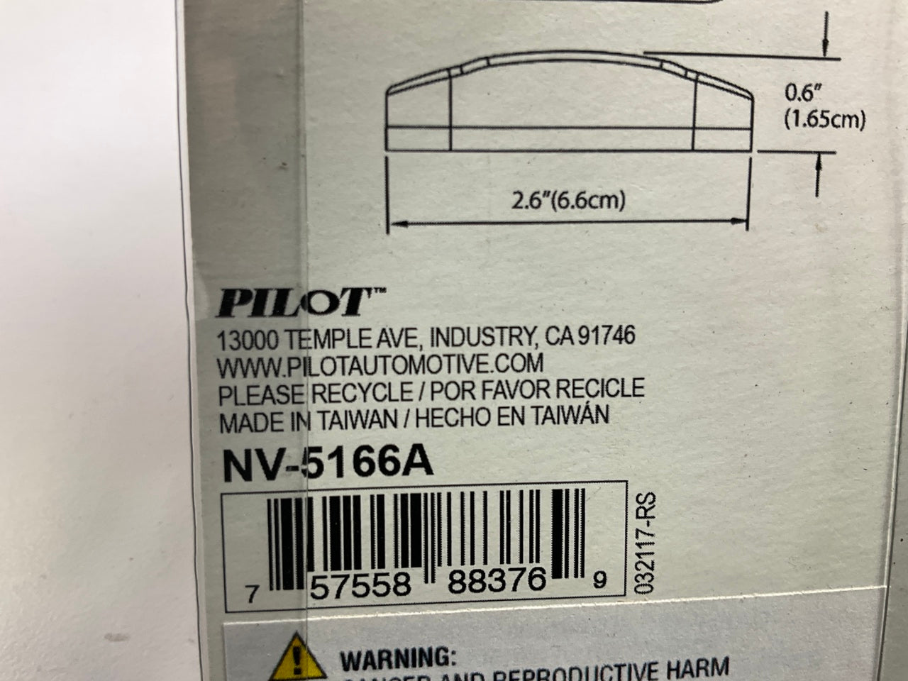 (2) Pilot Automotive NV-5166A Navigator 2-5/8'' LED Clearance Light Lamp