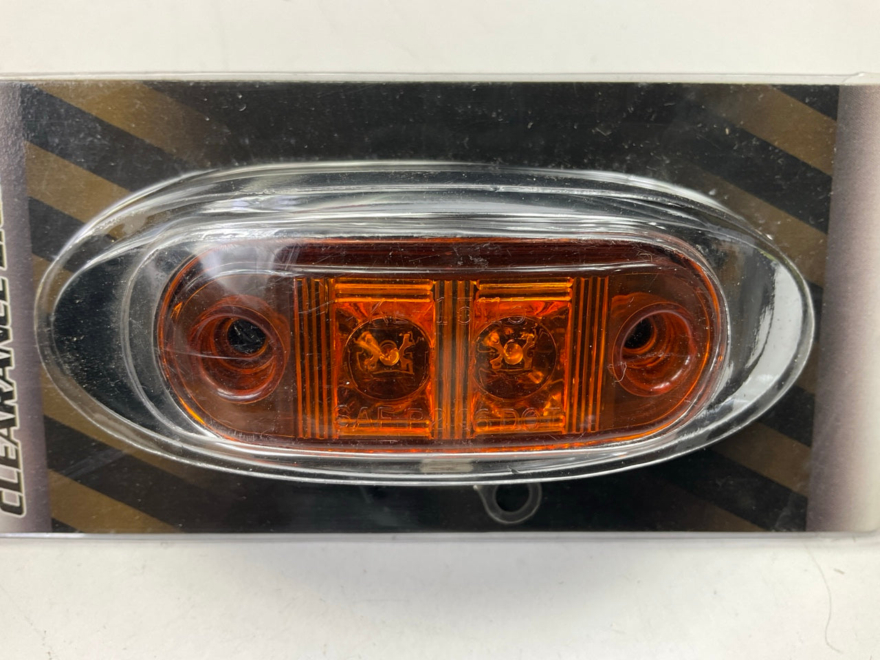 (5) Pilot NV-5166A LED Surface Mount Cab Marker Lamp Lights - 2-5/8'' Amber